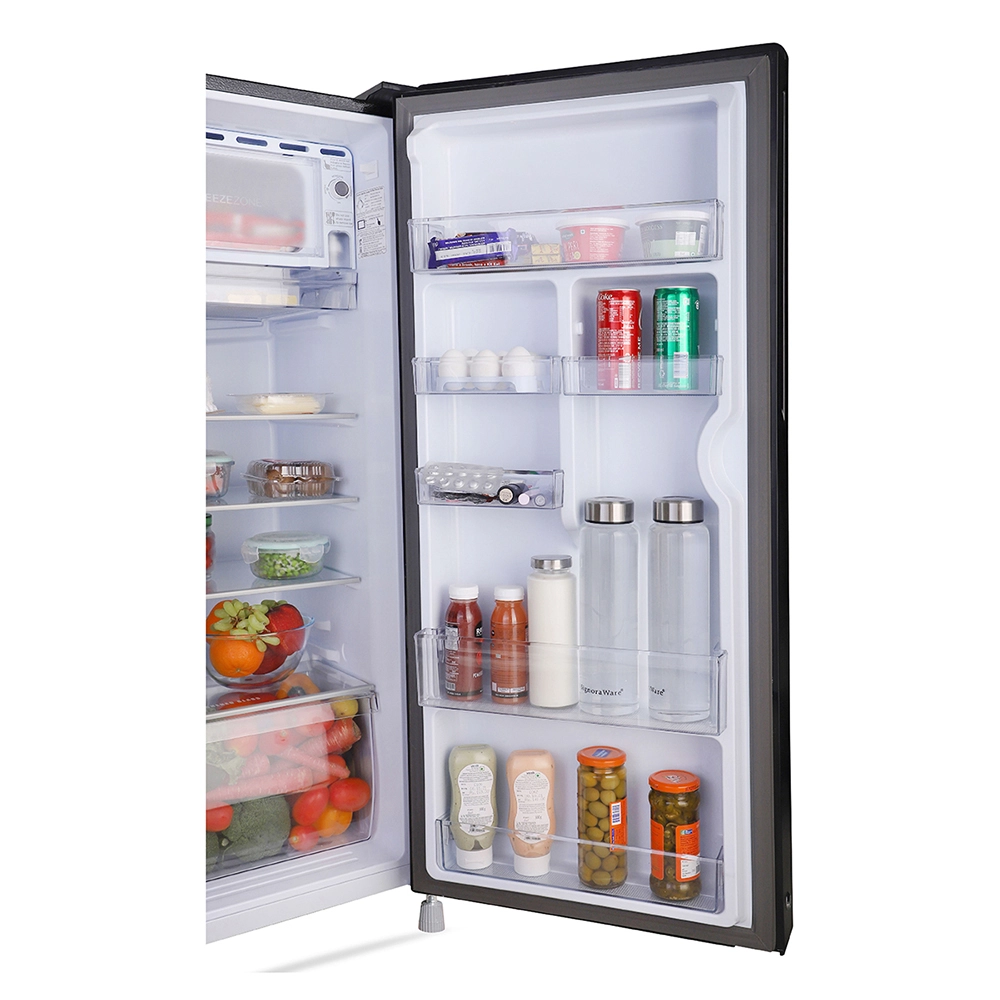 Haier 185L 2 Star Direct Cool Single Door Refrigerator with Toughened Glass Shelf HRD-2062CHG-N